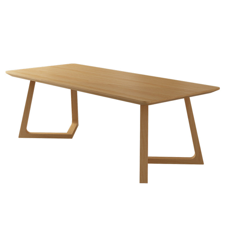 Modern Style Home Office Desk Rectangular Solid Wood Writing Desk