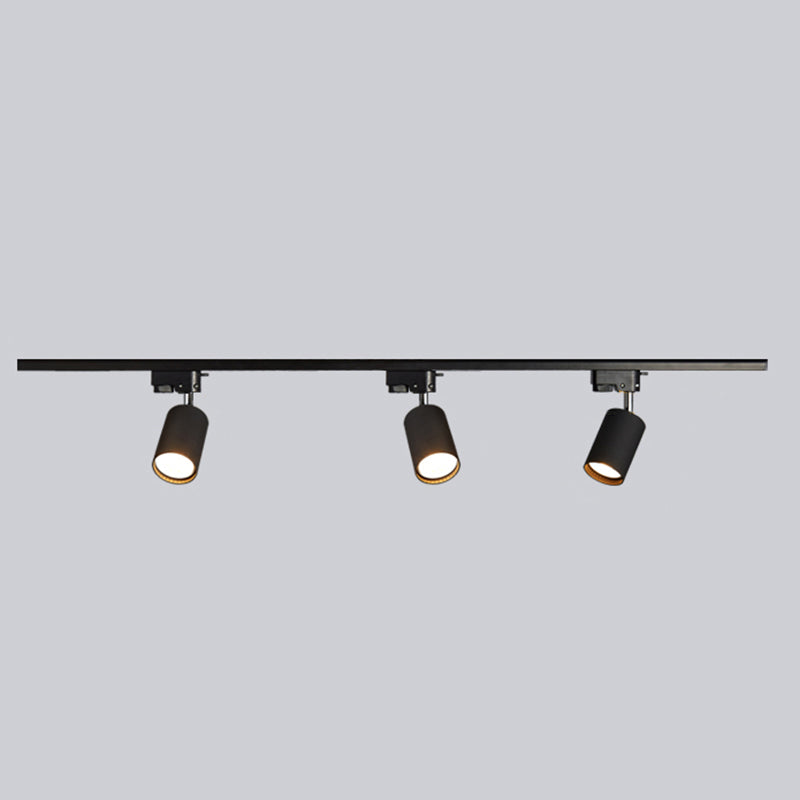 Nordic Cylindrical Metal Track Spotlights Flush Plafond Track Lighting voor Foyer en Cloakroom