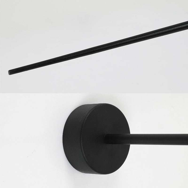 Orb Corridor Wall Light Fixture Milky Glass 1-Light Simple Wall Lamp Sconce with Pencil Arm