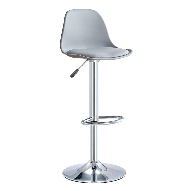 Contemporary Style Bar Stool Liftable Counter Bar Stool with Metal Legs