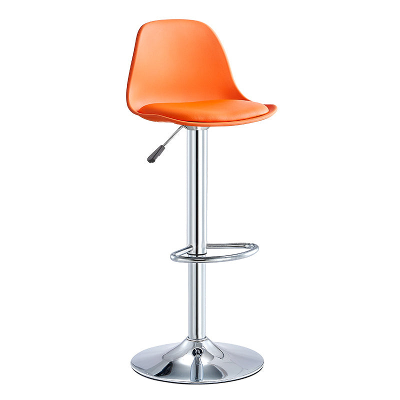 Contemporary Style Bar Stool Liftable Counter Bar Stool with Metal Legs