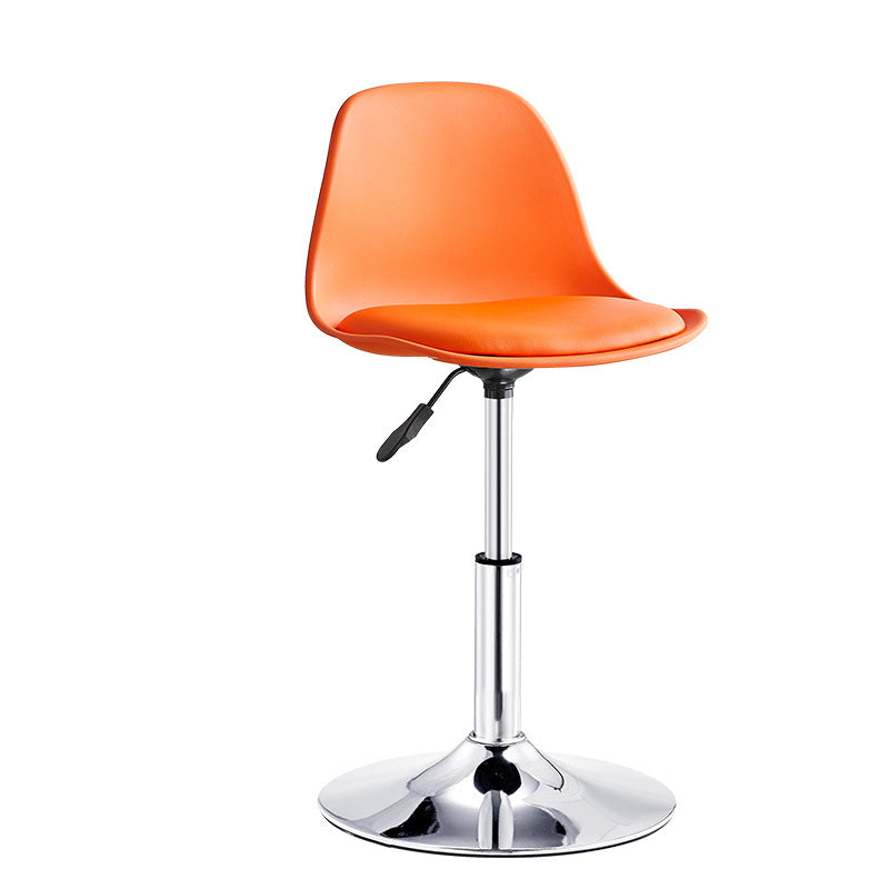 Contemporary Liftable Bar-stool Plastic Counter Bar Stool with Metal Legs
