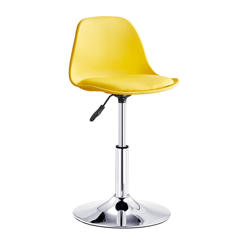 Contemporary Liftable Bar-stool Plastic Counter Bar Stool with Metal Legs