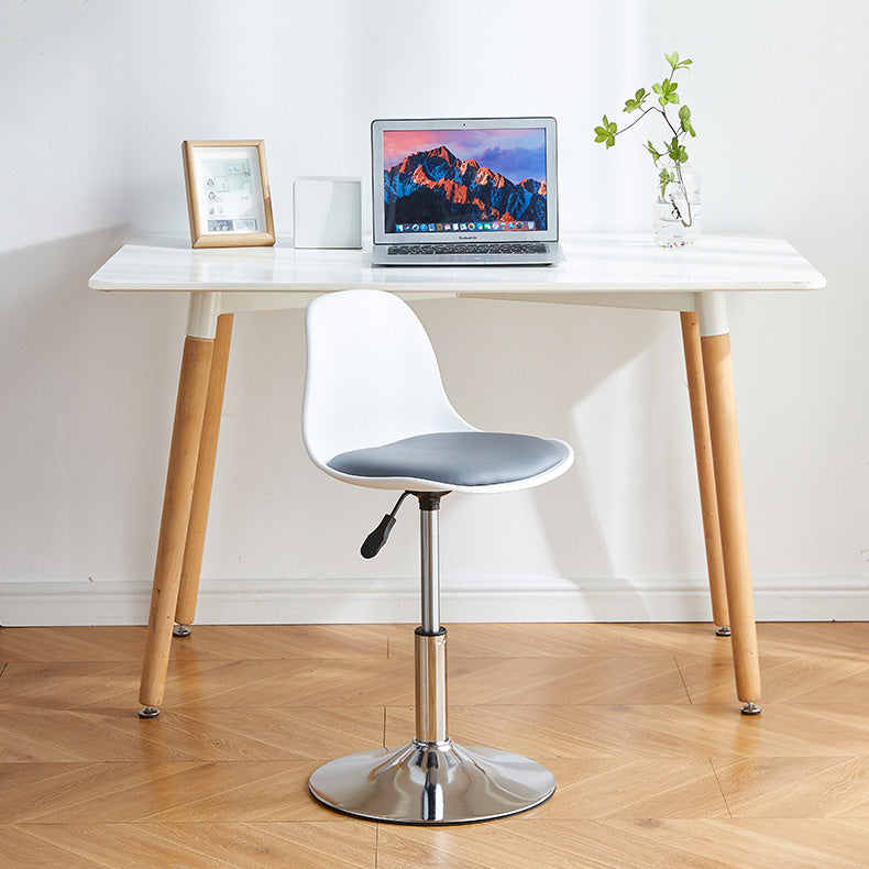 Contemporary Liftable Bar-stool Plastic Counter Bar Stool with Metal Legs