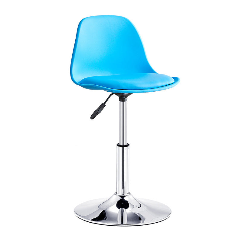 Contemporary Liftable Bar-stool Plastic Counter Bar Stool with Metal Legs