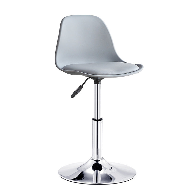 Contemporary Style Liftable Bar-stool Plastic Counter Bar Stool with Metal Legs