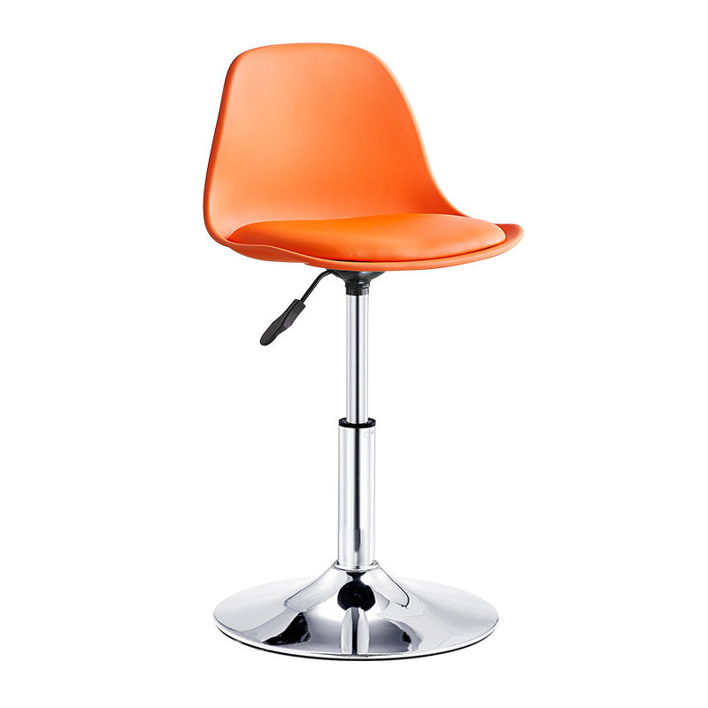 Contemporary Style Liftable Bar-stool Plastic Counter Bar Stool with Metal Legs