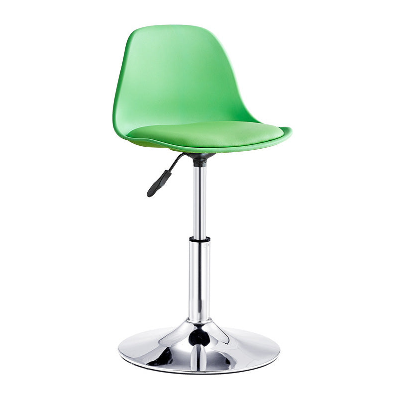 Contemporary Style Liftable Bar-stool Plastic Counter Bar Stool with Metal Legs