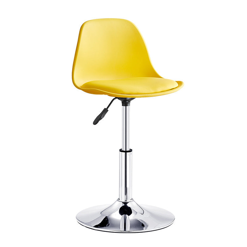 Contemporary Style Liftable Bar-stool Plastic Counter Bar Stool with Metal Legs