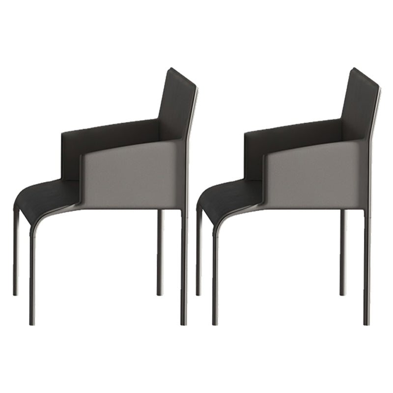 Designer Style 1/2/3 Pieces Dining Set Sintered Stone Dining Table with Leather Chairs