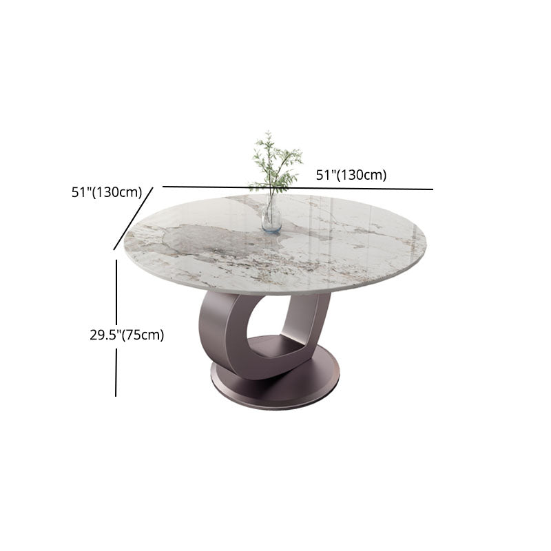 1/2/5/7 Pcs Dining Table Set with Sintered Stone Top Dining Table Set with Chair