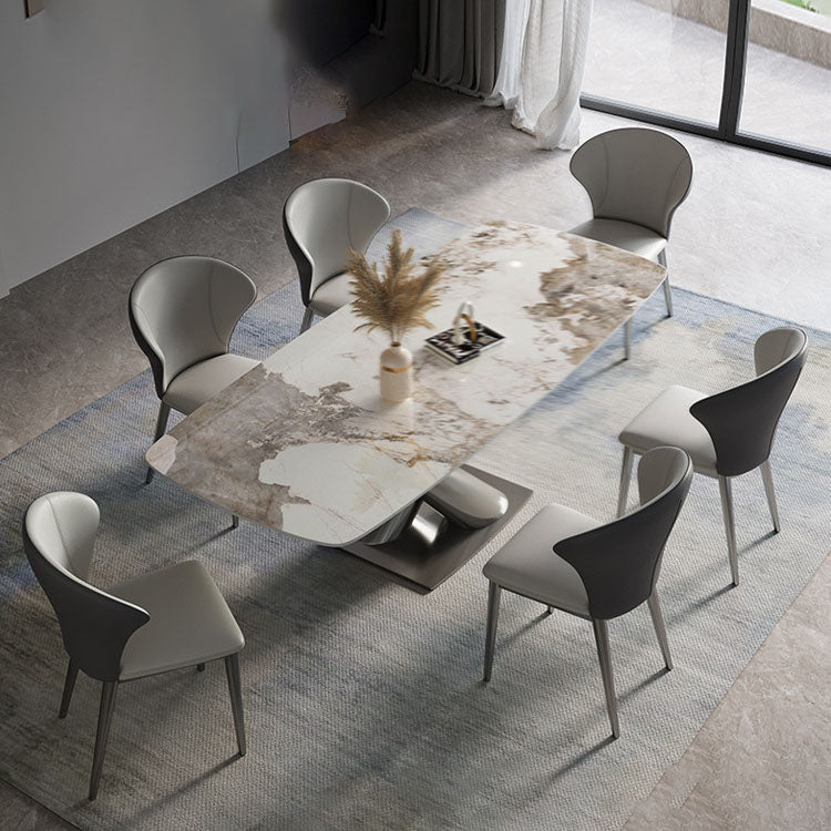 Contemporary 1/4/5/7 Pieces Dining Set Sintered Stone Dining Room Set