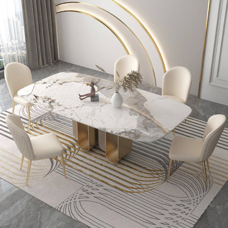 Designer Style 1/2/4/5/6/9 Pieces Dining Set Sintered Stone Dining Table Set