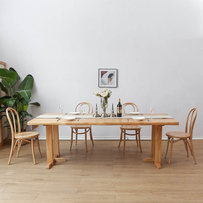 Modern 1/2/5/7 Pieces Dining Set Solid Wood Dining Table Set for Dining Areas