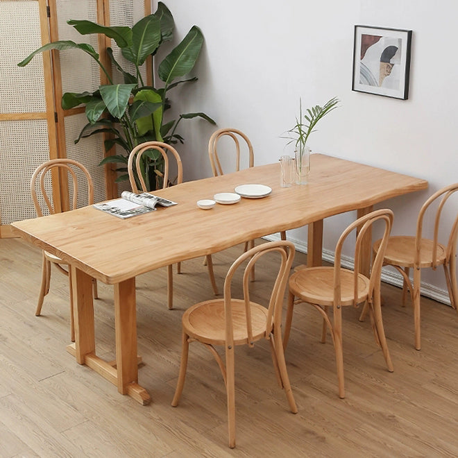 Modern 1/2/5/7 Pieces Dining Set Solid Wood Dining Table Set for Dining Areas