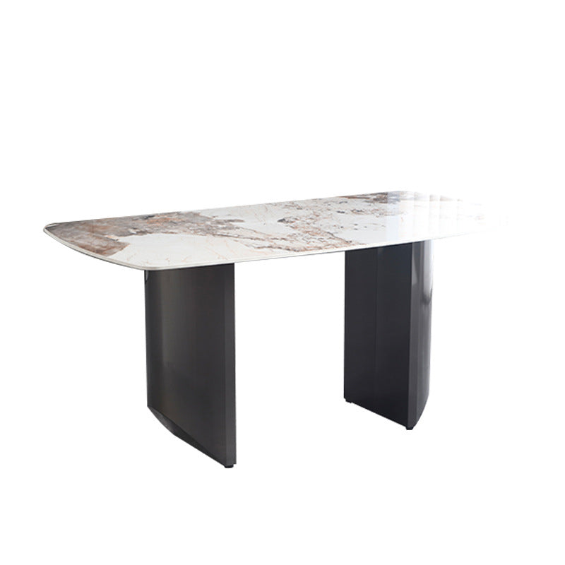 Modern Style 1/2/5/6 Pieces Dining Set Sintered Stone Dining Table with Chairs