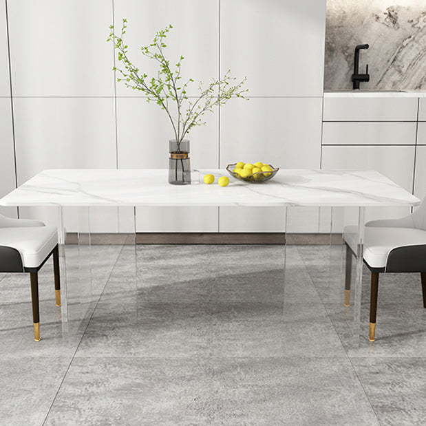 Modern 1/2/5/7 Pieces Dining Set Rectangle Stone Dining Table for Dining Room