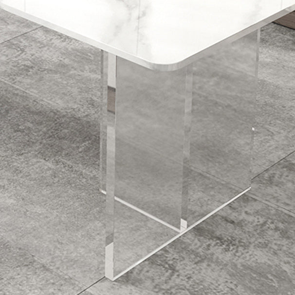 Modern 1/2/5/7 Pieces Dining Set Rectangle Stone Dining Table for Dining Room