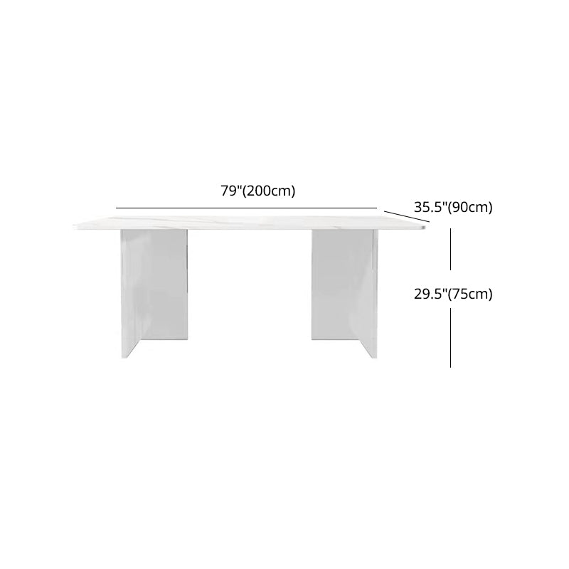 Modern 1/2/5/7 Pieces Dining Set Rectangle Stone Dining Table for Dining Room