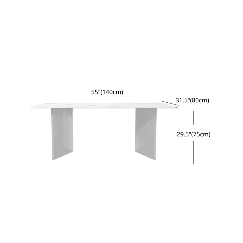 Modern 1/2/5/7 Pieces Dining Set Rectangle Stone Dining Table for Dining Room
