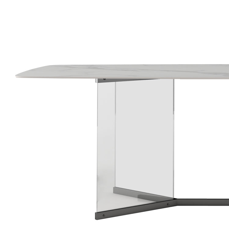 Modern 1/3/4/5/6 Pieces Dining Set Rectangle Sintered Stone Dining Table Set