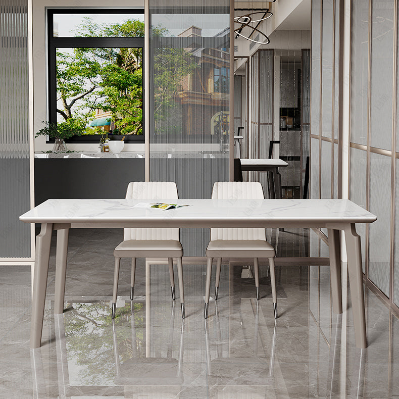 Modern 1/3/4/5/6 Pcs Dining Chairs Set Sintered Stone Dining Room Set