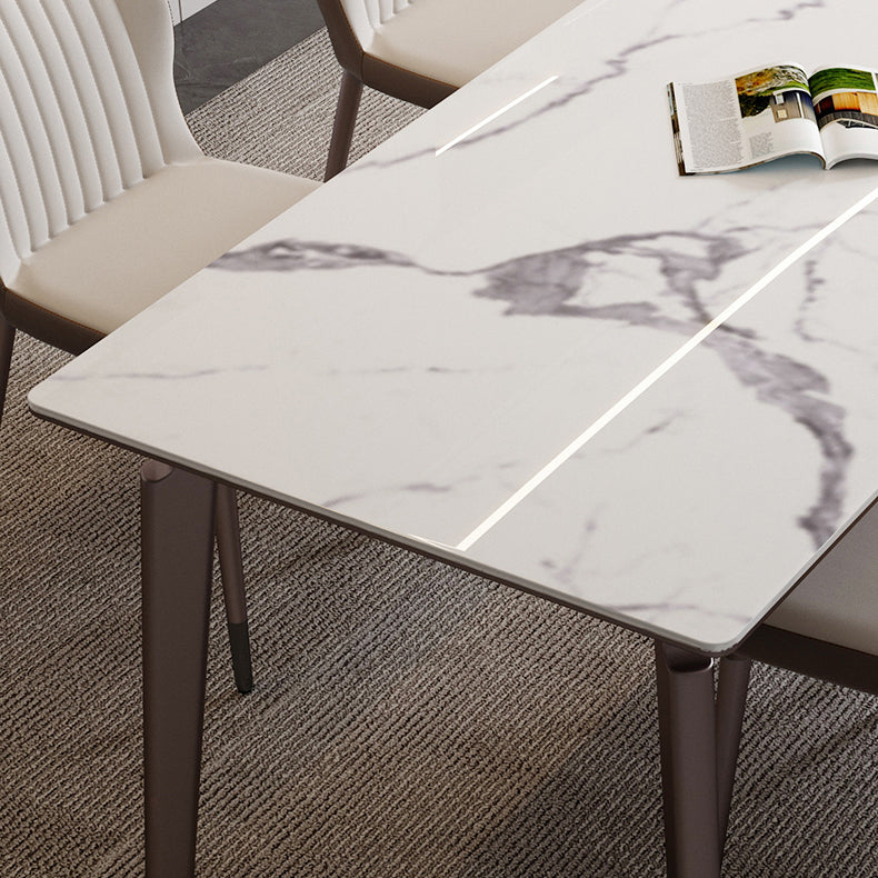 Modern 1/3/4/5/6 Pcs Dining Chairs Set Sintered Stone Dining Room Set