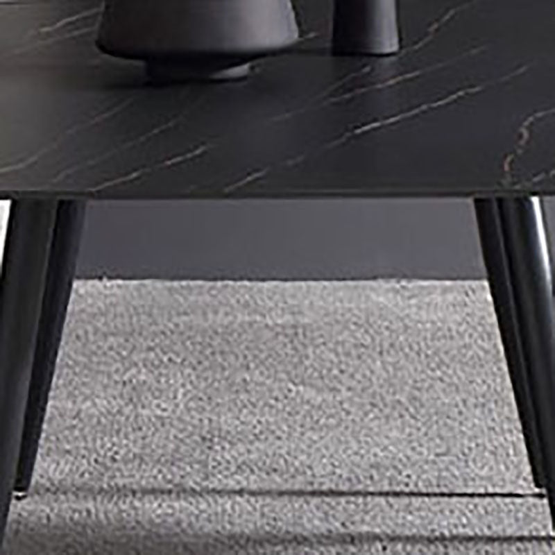 Rectangle Stone Top Dining Table Contemporary Dining Table with 4 Legs