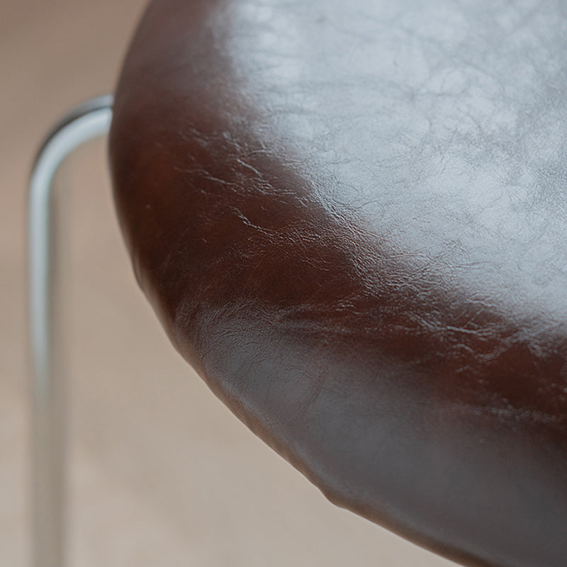 Modern Style PU Leather Chair Cane Back Armless Dining Chair