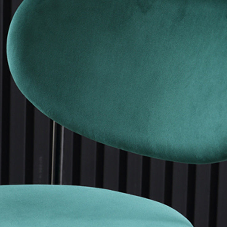 Modern Style Side Chair Open Back Armless Dining Chair for Home