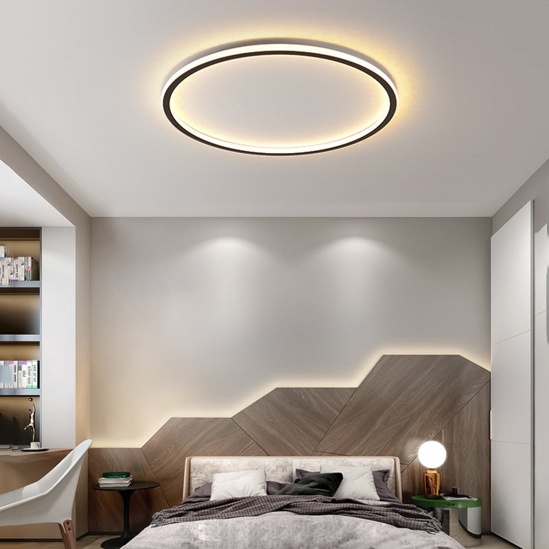 Circle Aluminum Ceiling Mounted Fixture Nordic LED Close to Ceiling Lamp