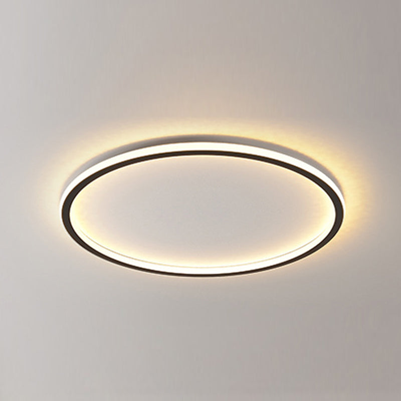 Circle Aluminum Ceiling Mounted Fixture Nordic LED Close to Ceiling Lamp