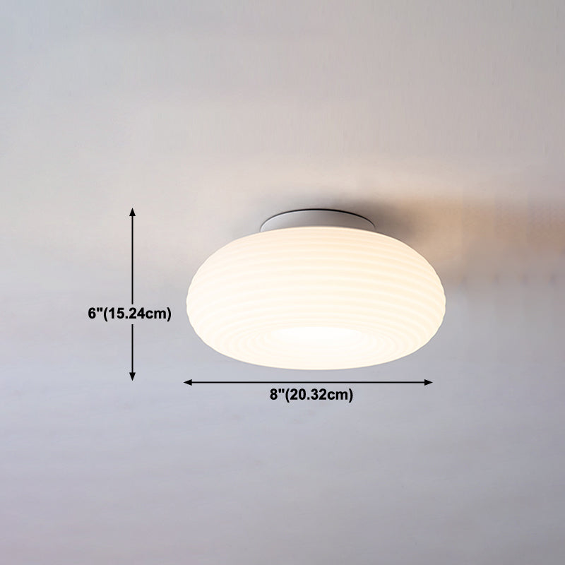 Modern Style Geometry Shade Ceiling Lamp Plastic 1 Headed Ceiling Lighting for Restaurant