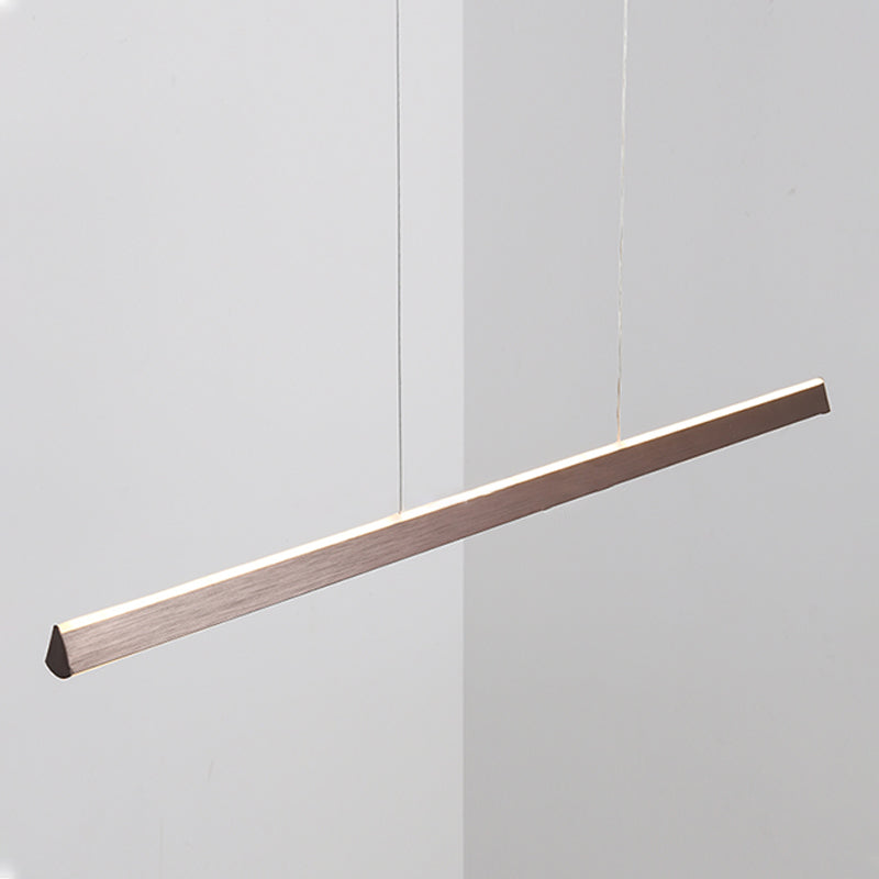 Modern Style Linear Shape Island Lights Metal 2-Light Pendant Lights