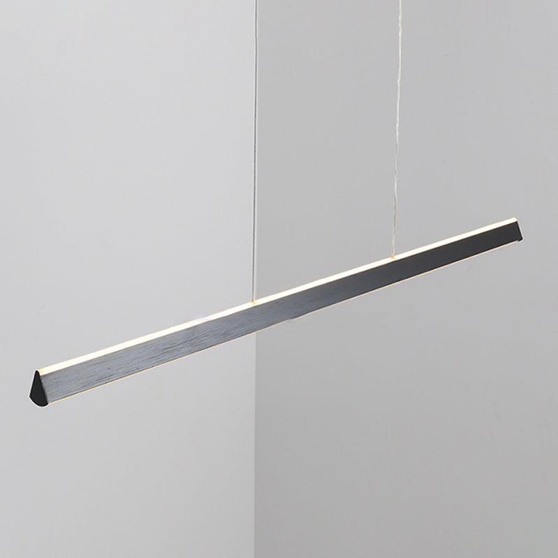 Modern Style Linear Shape Island Lights Metal 2-Light Pendant Lights