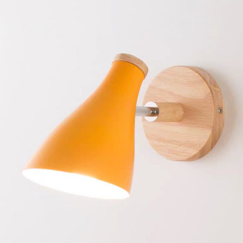 Metal Flared Wall Lighting Modern Style 1 Light Wall Lighting Fixtures