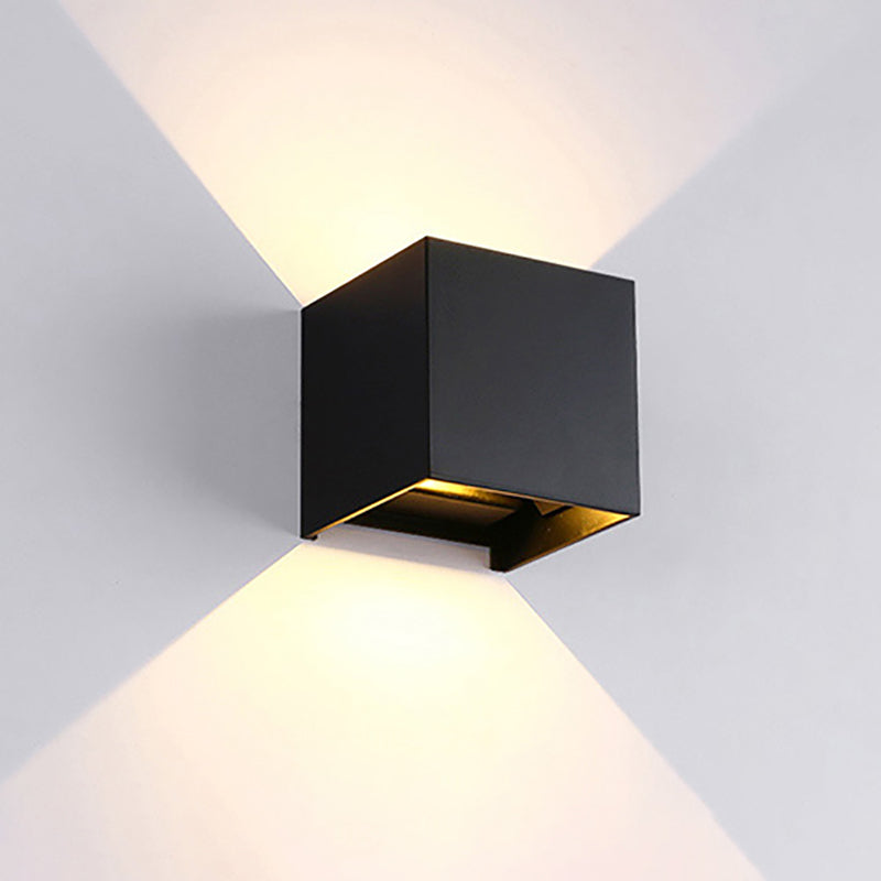 Modern Style Aluminum Wall Light Geometric LED Wall Washer for Outdoors