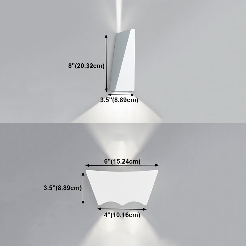 Contemporary Style Geometric Wall Mounted Lamps Metal Multi Lights Wall Washer Sconce