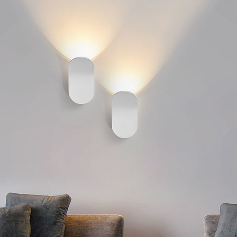 Modern Style Unique Shape Wall Sconce Metal 1 Light Sconce Light for Living Room