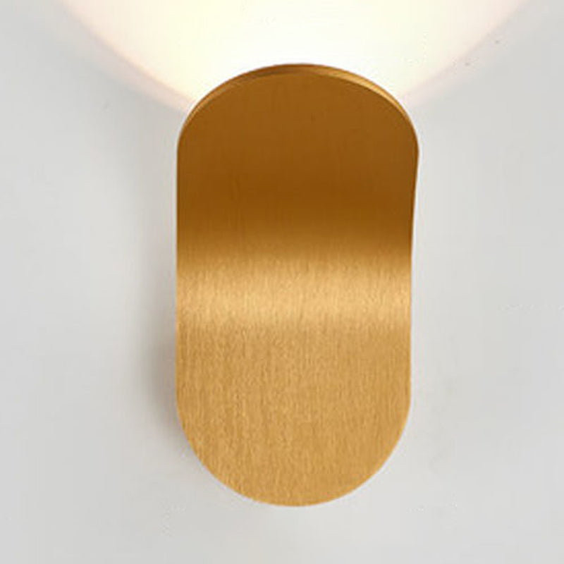 Modern Style Unique Shape Wall Sconce Metal 1 Light Sconce Light for Living Room