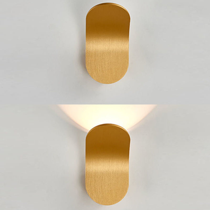 Modern Style Unique Shape Wall Sconce Metal 1 Light Sconce Light for Living Room