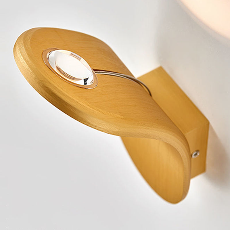 Modern Style Unique Shape Wall Sconce Metal 1 Light Sconce Light for Living Room