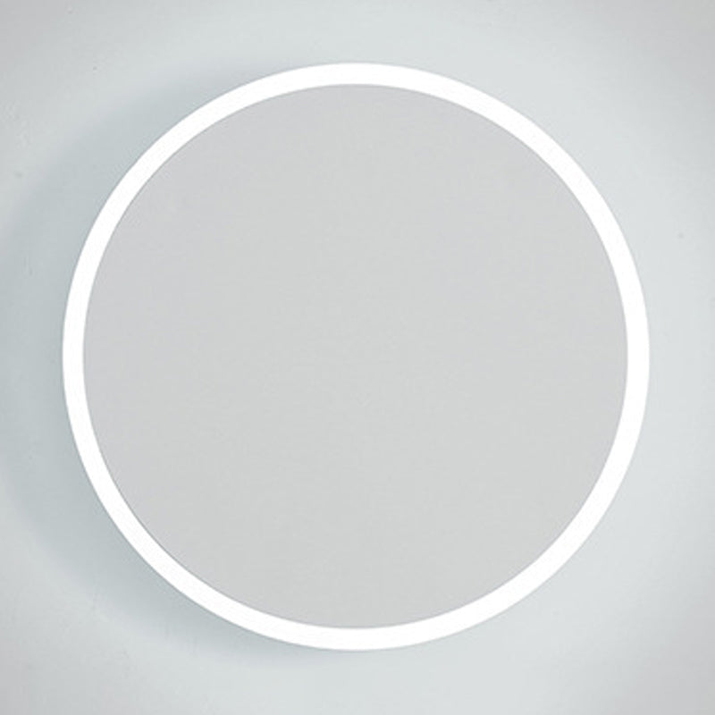 Modern Style Circle Shape Wall Sconce Metal 1 Light Sconce Lighting for Living Room