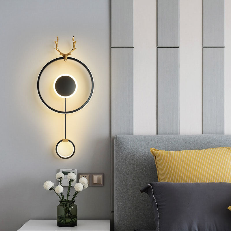 Modern Style Wall Mount Light LED Wall Sconce Light with Silica Gel Shade for Bedroom