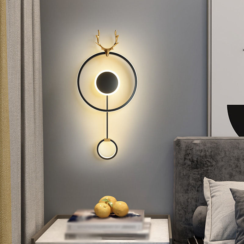 Modern Style Wall Mount Light LED Wall Sconce Light with Silica Gel Shade for Bedroom