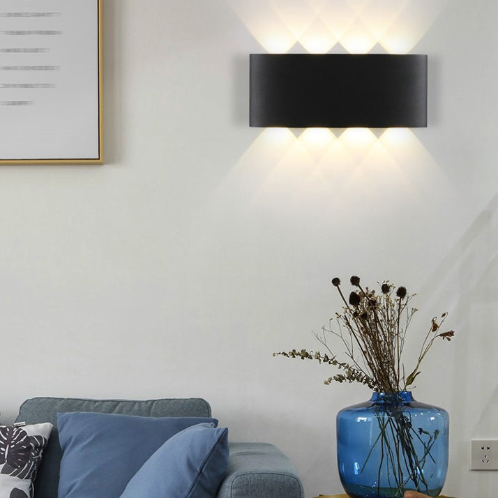 Nordic Style Iron Wall Light Modern Waterproof LED Wall Lamp for Corridor