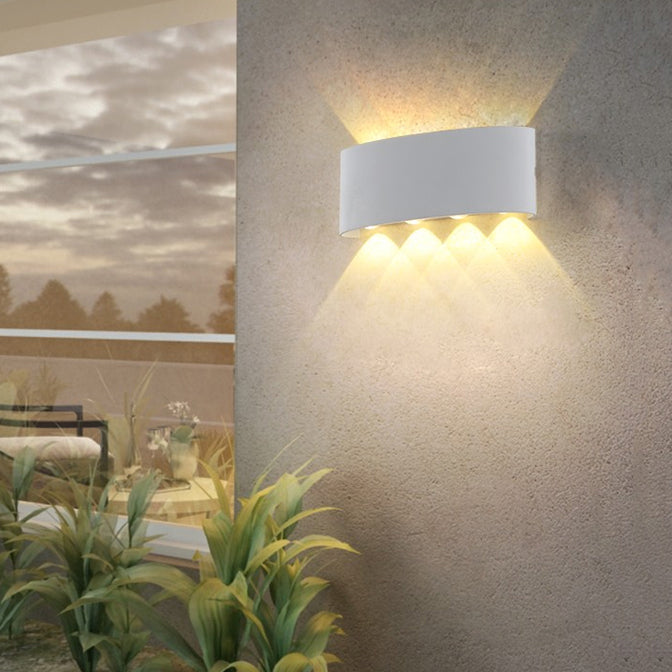 Nordic Style Iron Wall Light Modern Waterproof LED Wall Lamp for Corridor