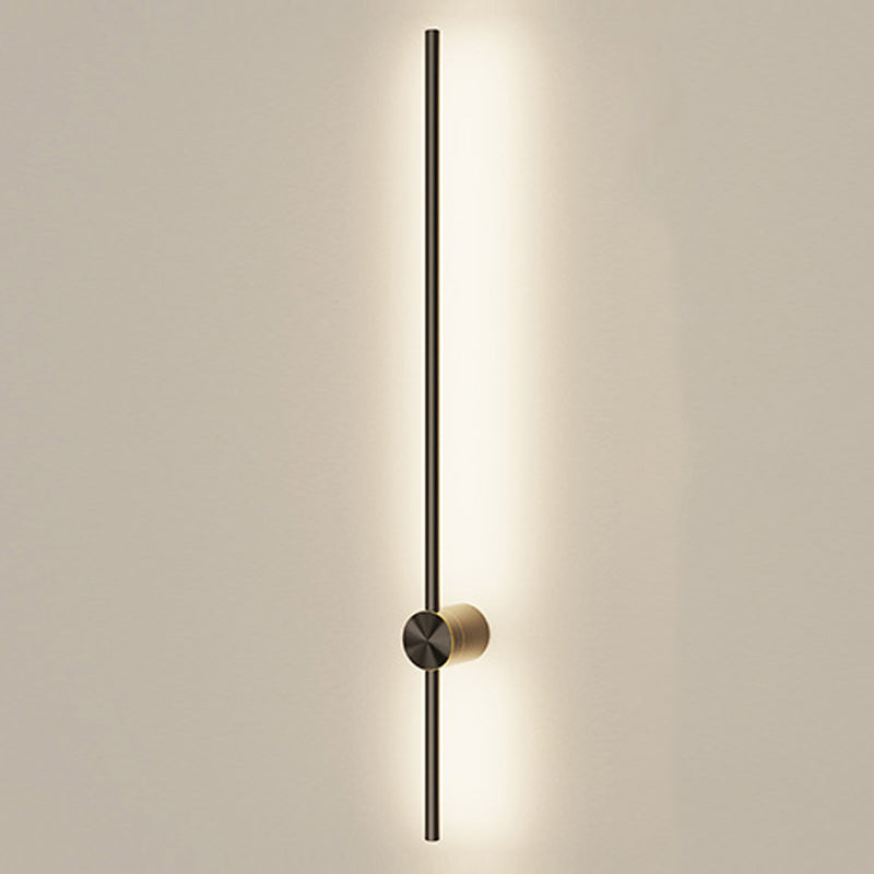 Modern Style Linear Shape Wall Sconce Metal 2 Light Wall Lighting for Bedroom