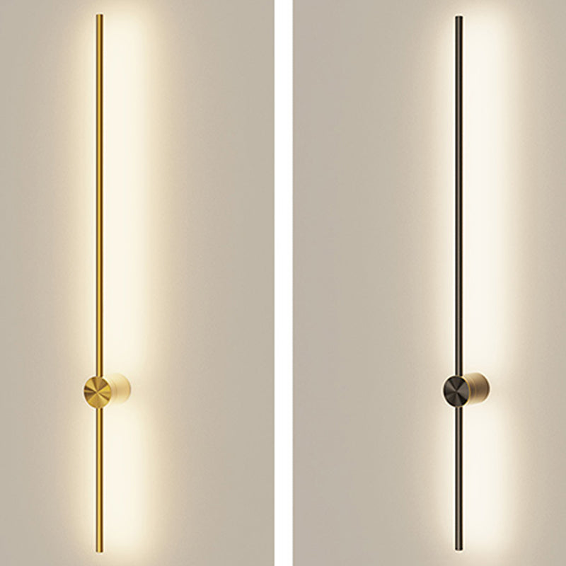 Modern Style Linear Shape Wall Sconce Metal 2 Light Wall Lighting for Bedroom