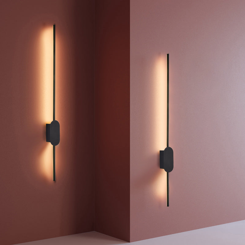 Modern Style Linear Shape Wall Sconce Metal Wall Lighting for Bedroom